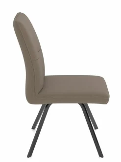 vito Polsterstuhl braungrau
