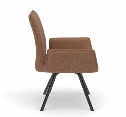 vito Stuhl weißgoldfarben