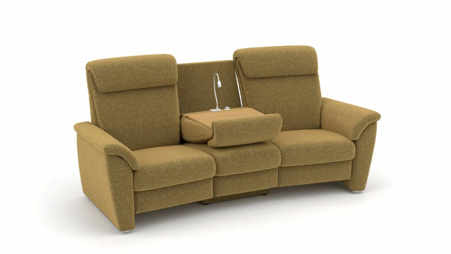 vito Trapezsofa gelb