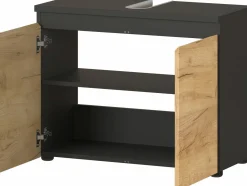 vito Waschbeckenunterschrank graubraun