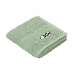 VOSSEN Gästetuch Sleepy Snoopy grün