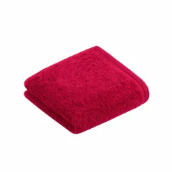 VOSSEN Gästetuch Vegan Life rot