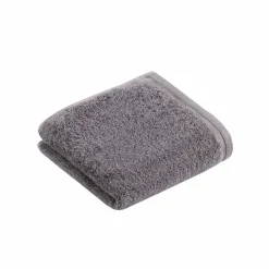 VOSSEN Gästetuch Vegan Life grau