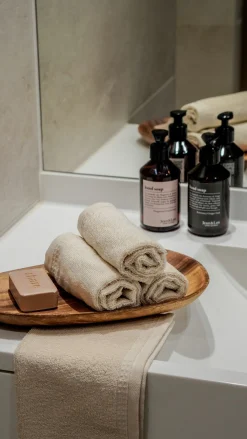 VOSSEN Gästetuch-Set tibet beige