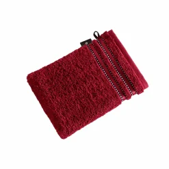 VOSSEN Waschhandschuh Cult de Luxe rot