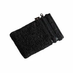 VOSSEN Waschhandschuh Cult de Luxe schwarz