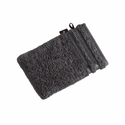 VOSSEN Waschhandschuh Cult de Luxe grau