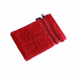 VOSSEN Waschhandschuh Cult de Luxe rot