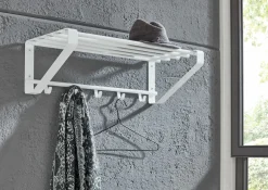 Wandgarderobe weiß