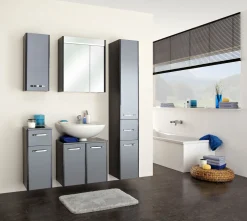 Waschbeckenunterschrank grau