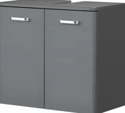 Waschbeckenunterschrank grau