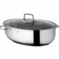 WMF Bräter mit Glasdeckel silberfarben