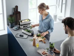 WMF Dampfgarer schwarzsilberfarben