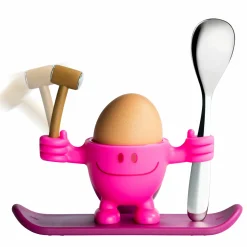 WMF Eierbecher mit Löffel pink