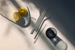 WMF 6er Trinkhalm 24cm silberfarben