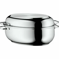 WMF Extrabräter mit Metalldeckel silberfarben