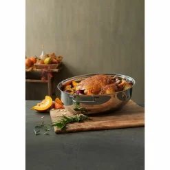 WMF Extrabräter mit Metalldeckel silberfarben