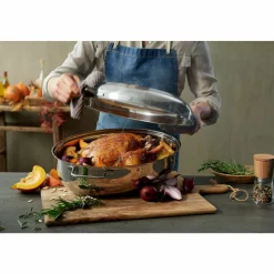 WMF Extrabräter mit Metalldeckel silberfarben