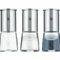 WMF Gewürzmühlenset 3tlg silberfarben