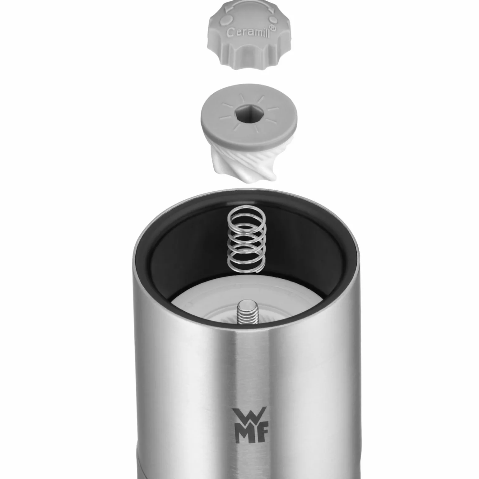 WMF Gewürzmühlenset 3tlg silberfarben