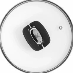 WMF Glasdeckel 20cm silberfarbenschwarztransparent