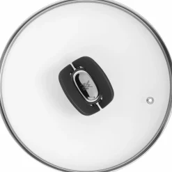 WMF Glasdeckel 24cm silberfarbenschwarztransparent