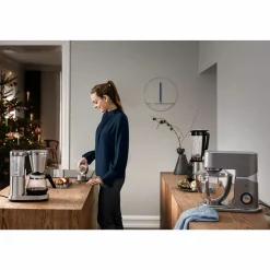 WMF Kaffeemaschine m. Glaskanne silberfarben