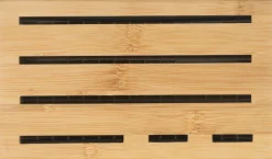 WMF Messerblock unbestückt silberfarbentransparentbraun