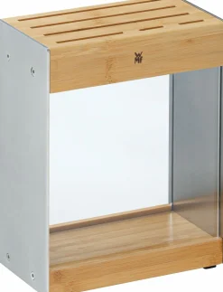 WMF Messerblock unbestückt silberfarbentransparentbraun