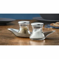 WMF Salz-/ Pfefferstreuer-Set 3tlg silberfarben