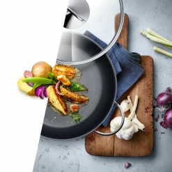 WMF Servierpfanne m. Deckel 26cm silberfarben