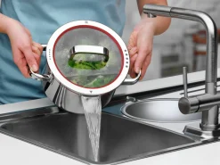 WMF Topfset 5tlg silberfarbenrot