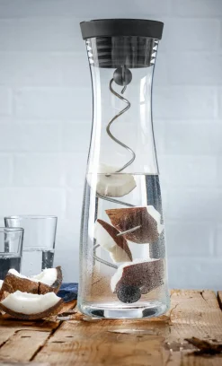 WMF Wasserkaraffe schwarztransparent