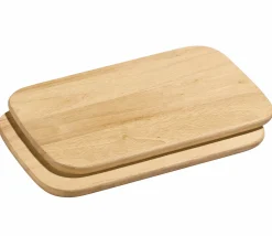 Zassenhaus 2er Schneidbrett 17x26cm braun