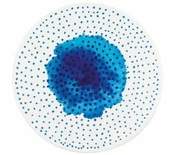 Zassenhaus Untersetzer 20cm weißblau