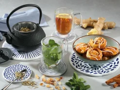 Zassenhaus Untersetzer 11cm weißblau