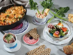 Zassenhaus Untersetzer 20cm rotweißblau