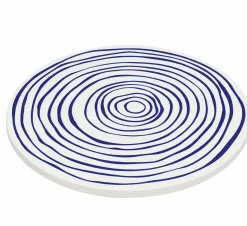 Zassenhaus Untersetzer 20cm weißblau