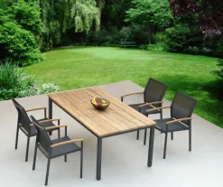 ZEBRA Gartensessel stapelbar grau