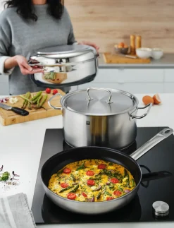 ZWILLING Bratentopf 28cm silberfarben