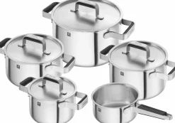 ZWILLING Topfset 5tlg. schwarzsilberfarben