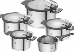 ZWILLING Topfset 5tlg. silberfarbengrau