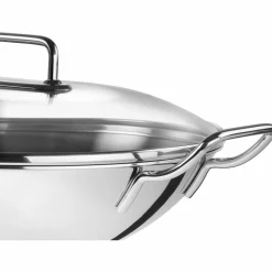 ZWILLING Wok 32cm silberfarben