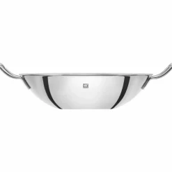 ZWILLING Wok 32cm silberfarben